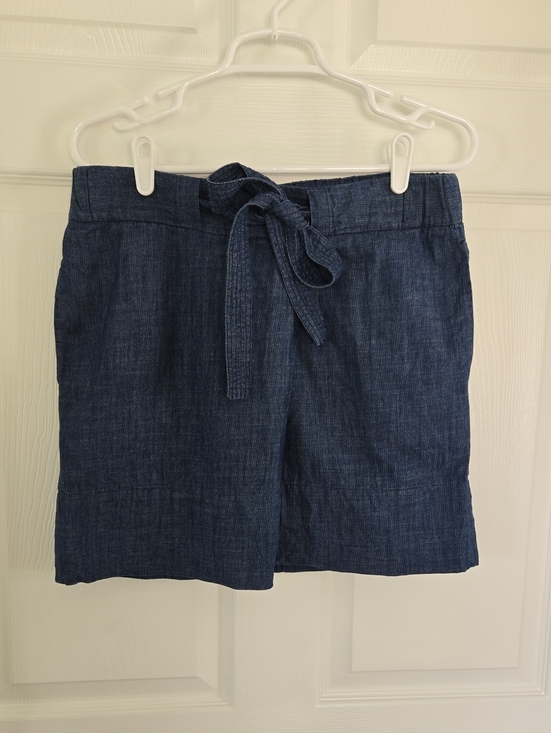 GAP Pants - GAP Dark Blue Tie-Front Denim Skirt Size Medium